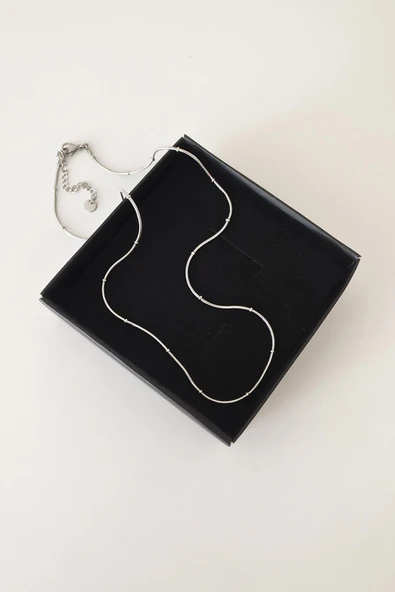 316 L Çelik Antialerjenik Kararmaz Yılan Kolye  45+7 cm ürün görseli