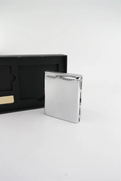 316 L Paslanmaz Çelik Sigara Plakası ve Çakmak'lı Set - Resim 4