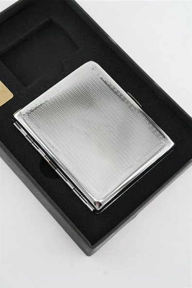 316 L Paslanmaz Çelik Sigara Plakası ve Çakmak'lı Set - Resim 6
