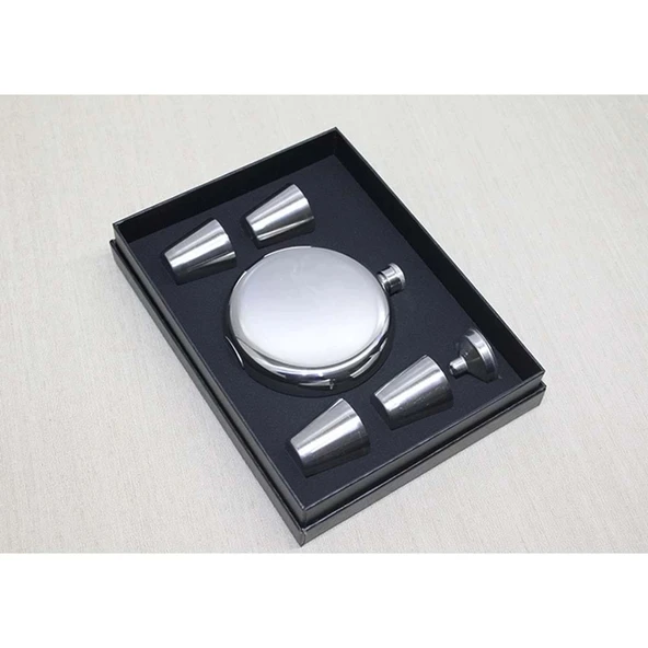 4 Shot Bardaklı Matara Seti - Resim 2