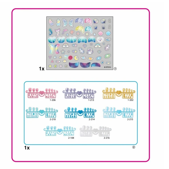 35060 AquaBeads Sihirli Atlar ve Yıldızlar - Yedek Tırnak Paketi +4 yaş - Resim 3