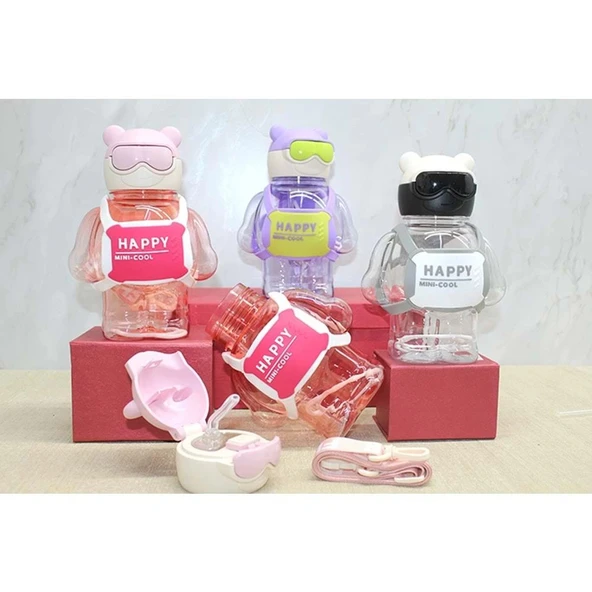 Sevimli 3D Desenli Su Matarası - Resim 2