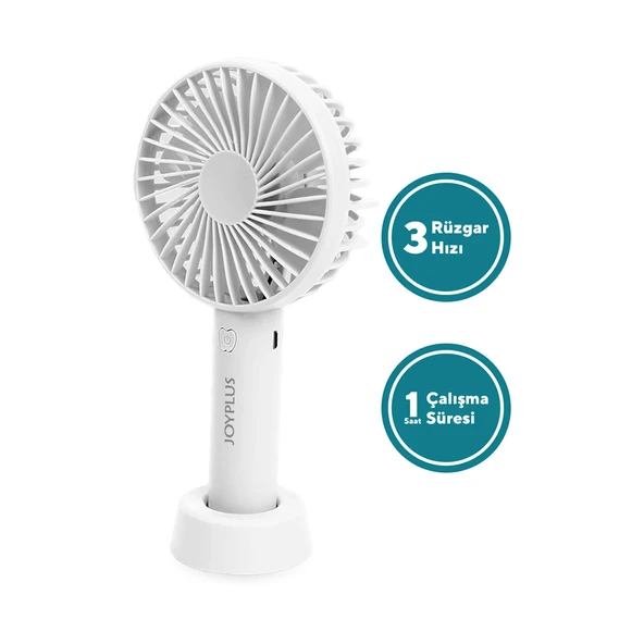 JoyPlus JP-5000 3 Kademeli Şarjlı Taşınabilir Fan Mini Vantilatör - 7