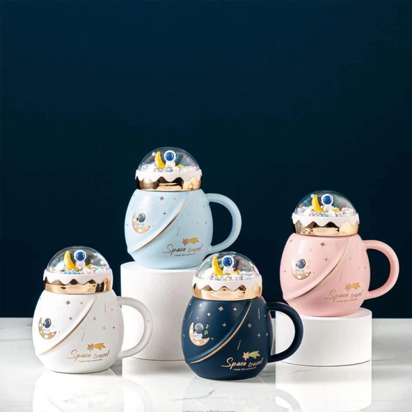 Kapaklı Astronot Termos Kupa - Resim 2