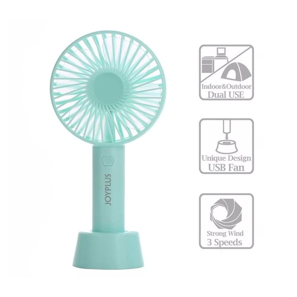 JoyPlus JP-5000 3 Kademeli Şarjlı Taşınabilir Fan Mini Vantilatör - 6