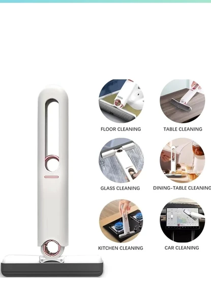 Kendinden Sıkmalı Taşınabilir Çok Amaçlı Mini Mop tezgag mopu - 5