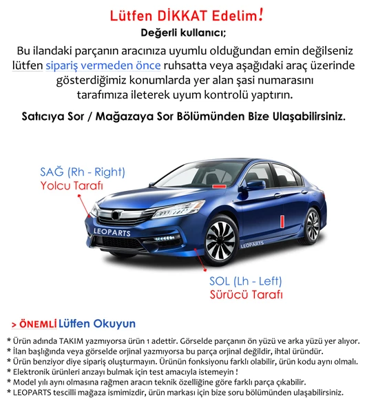 LEOPARTS Nissan Primera Sinyal Lambası Sol 1996-1999 - 3