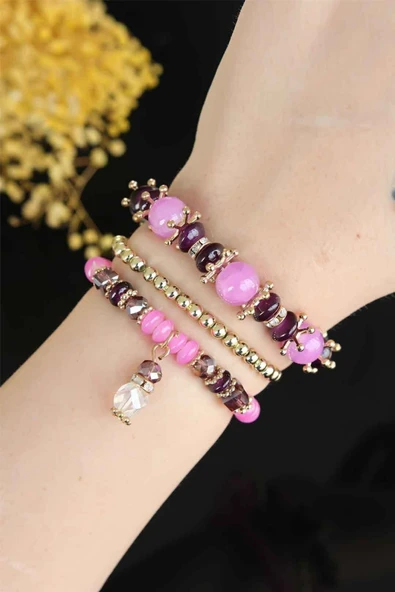 Çoklu Boncuklu Kadın Bileklik - Bj-bb3225 ürün görseli