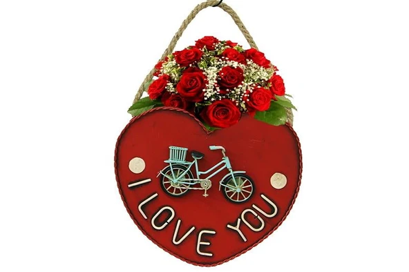 Dekoratif Metal Saksı Kalp Modeli Dekoratif Vintage Hediyelik ürün görseli 1