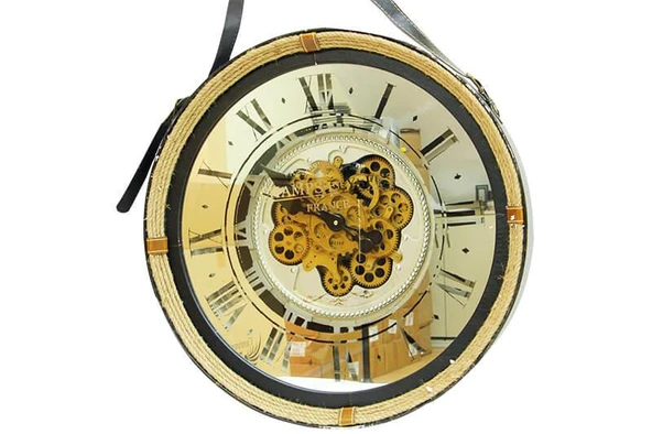 Saat Çarklı Askılı Duvar Saati Dekoratif Ev Ofis Hediyelik ürün görseli 1