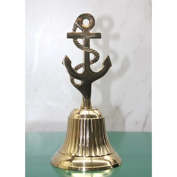 Pirinç Çapalı El Çanı - Resim 2