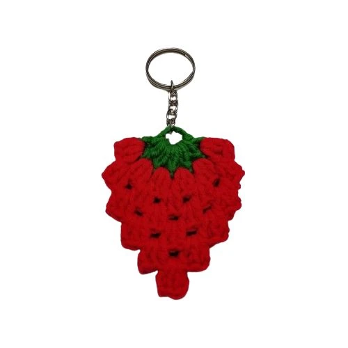 Amigurumi Çilek Anahtarlık - 2