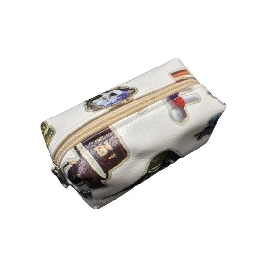 Bozuk Para Cüzdanı Desenli Beyaz ürün görseli