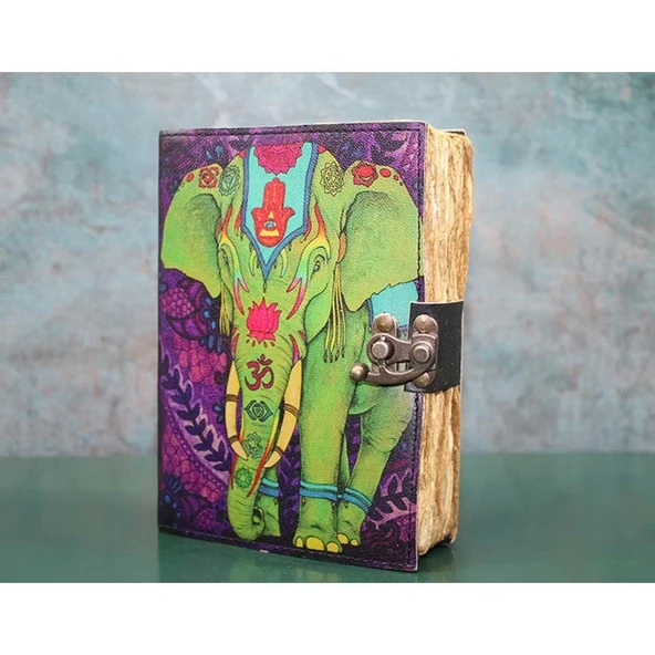 Fil Tasarımı Deri Defter - Resim 2