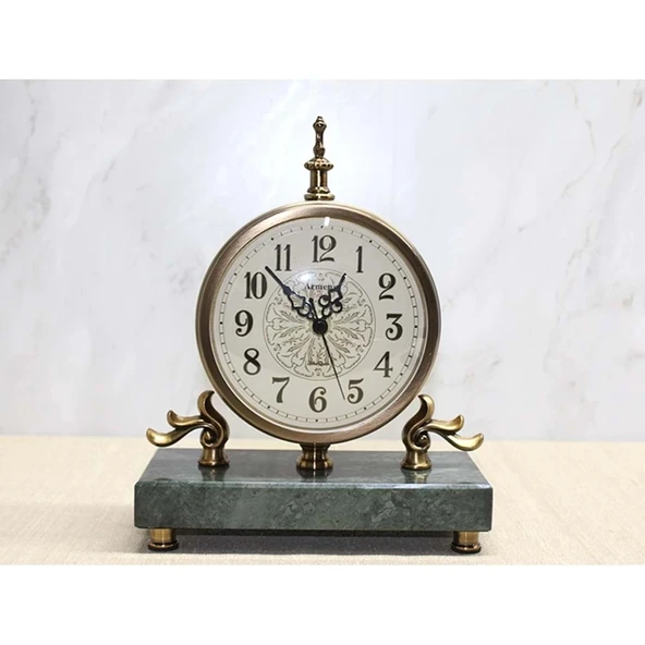 Altı Mermer Masa Üstü Saat ürün görseli 1