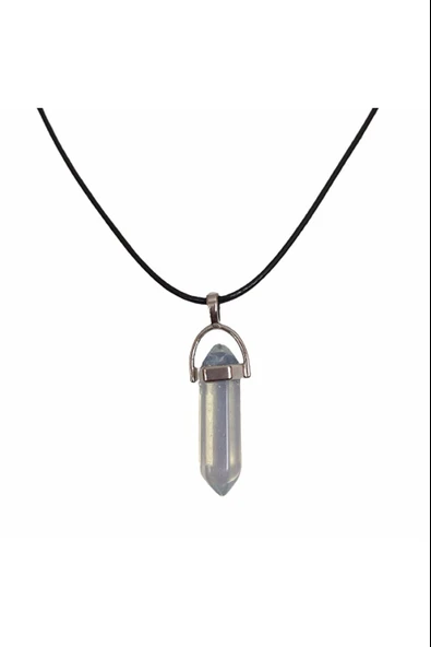 Kristal Doğaltaş Point Kolye CK011