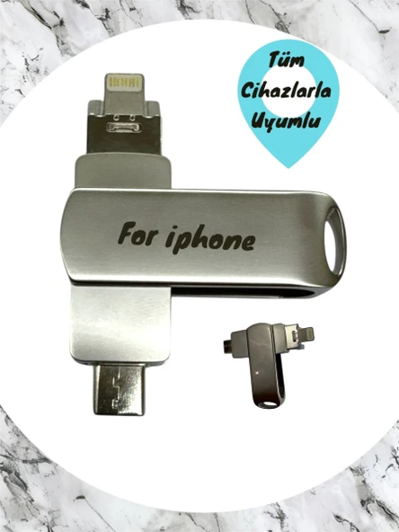 İphone Uyumlu Flash Bellek İos Apple Uyumlu 64 Gb Otg Usb Type C Flash Bellek Disk Pc Uyumlu - Resim 5