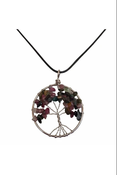 Doğal Taş Hayat Ağacı Kolye CK002 ürün görseli