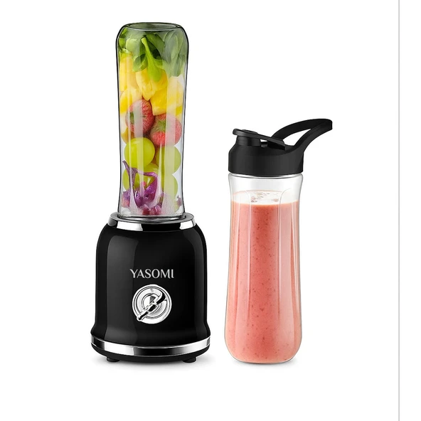 Yasomi BL019 Retro Smoothie Blender Siyah (Yasomi Türkiye Garantili) - 3