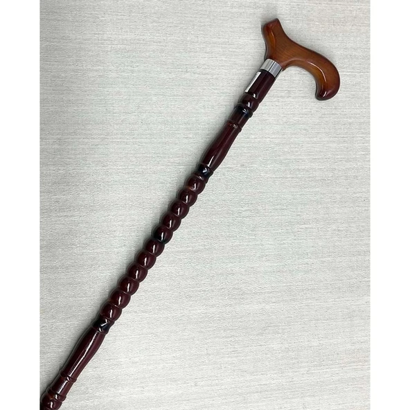 Rahat Tutuşlu Zarif Ahşap Baston - Resim 2