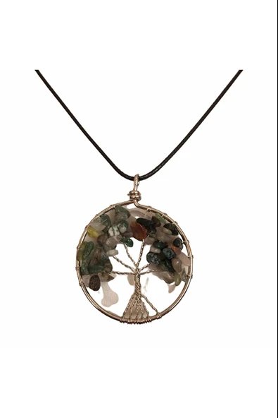 Doğal Taş Hayat Ağacı Kolye CK005
