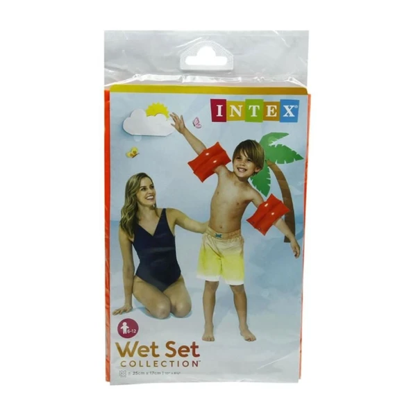 Intex Çift Boğumlu Kırmızı Kolluk 25x17 cm (6-12 Yaş) - 5