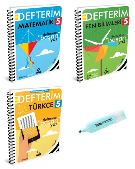 5.Sınıf Matematik Fen Bilimleri Ve Türkçe Akıllı Defterim (Yeni Müfredat)
