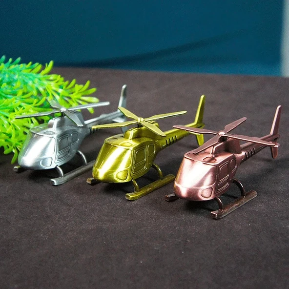 Dekoratif Metal Helikopter ürün görseli 1