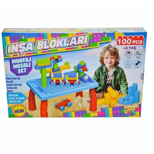 Montaj Masalı İnşa Blokları Seti 100 Parça ürün görseli