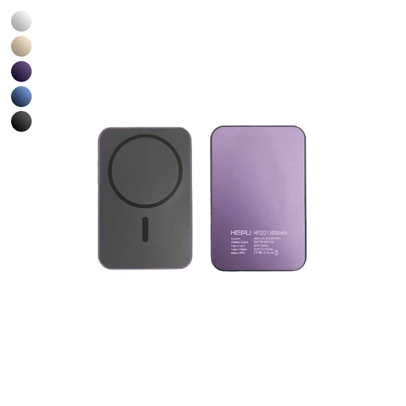 HEPU HP-223 5000 mAh PD20W Magsafe 15W Kablosuz Powerbank - 1