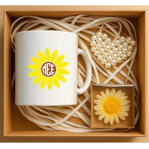 Kişiye Özel 3 Harf Monogram Hediye Kutusu, Konsept Hediye Sepeti - P207 ürün görseli