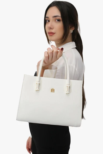 Bayan Beyaz Omuz Ve Kol Çanta 67-8080 ürün görseli