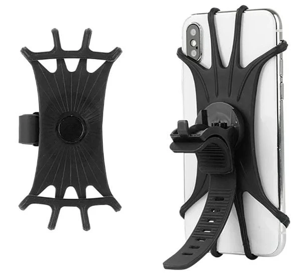 Esnek Silikon Örümcek Bisiklet Telefon Tutucu - Resim 2