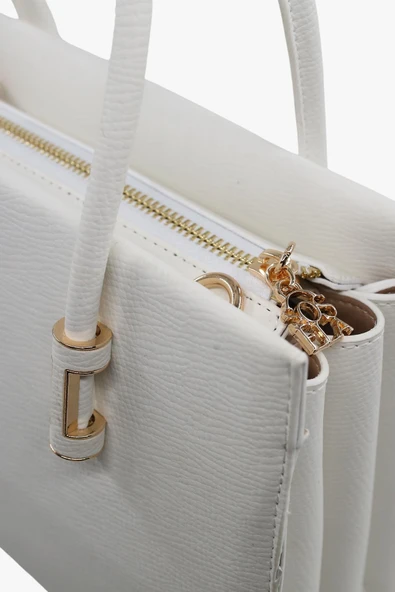 Bayan Beyaz Omuz Ve Kol Çanta 67-8080 - Resim 4