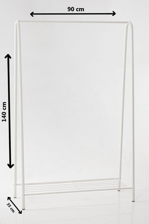 Konfeksiyon Askısı Ayaklı Elbise Askılık - 2