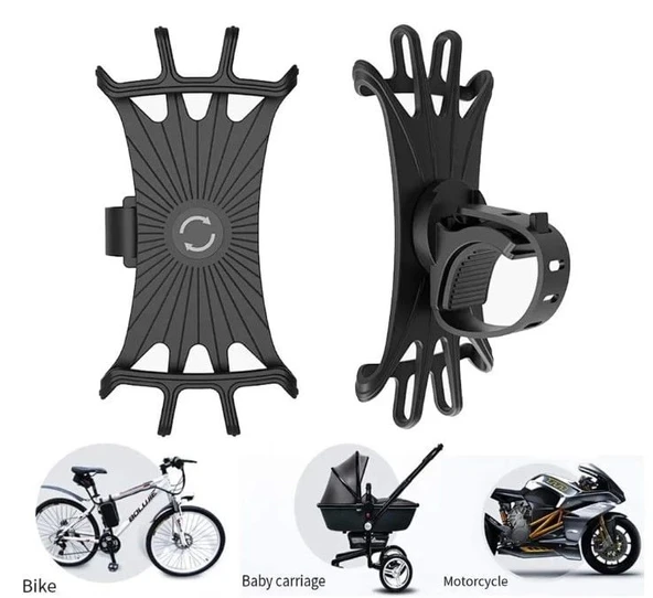 Esnek Silikon Örümcek Bisiklet Telefon Tutucu - Resim 4