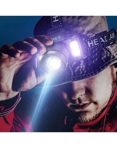 SENSÖRLÜ ŞARJLI KAFA LAMBASI - Resim 2