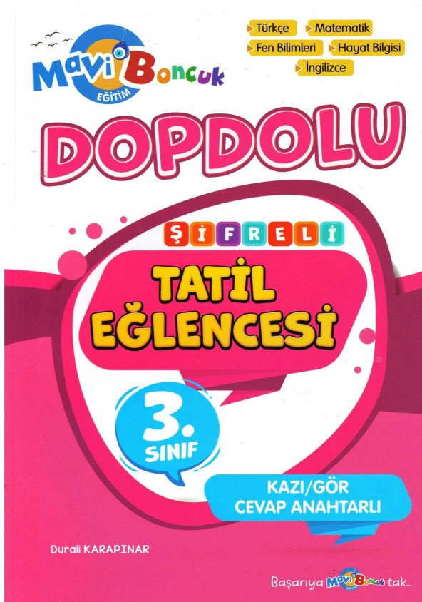 Mavi Boncuk 3.Sınıf Şifreli Tatil Eğlencesi