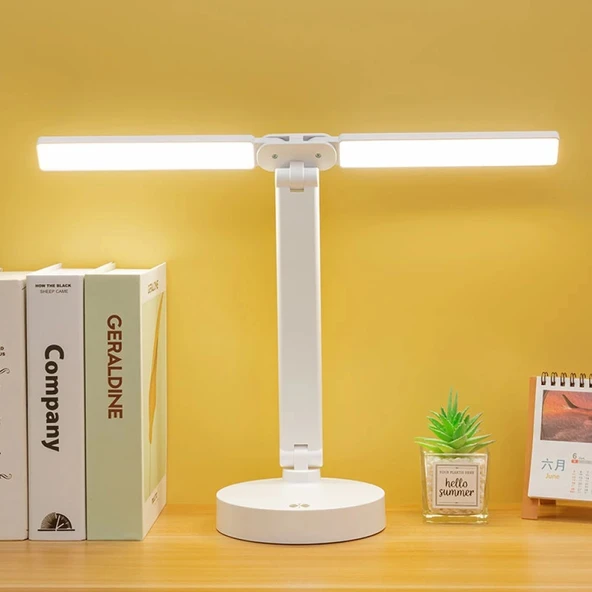 Şarjlı Dokunmatik 3 Renk 40 Led Çalışma Okuma Işığı Gece Lambası ürün görseli 1