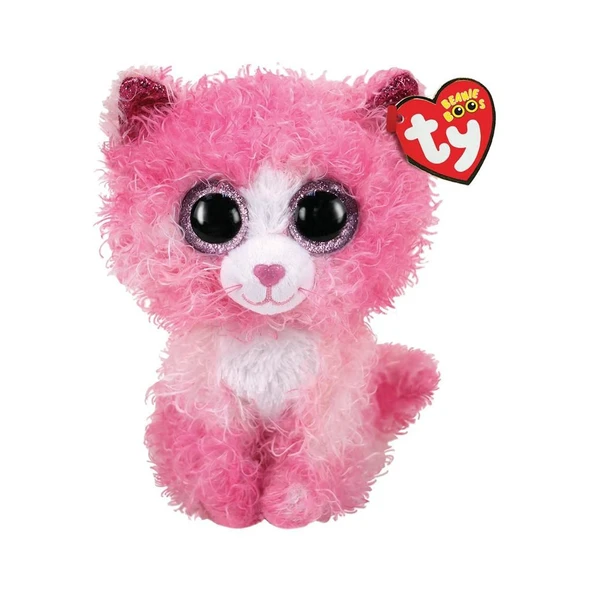 Ty Beanie Boos Peluş Pembe Kırpık Kedi Reagan 15 cm - 2