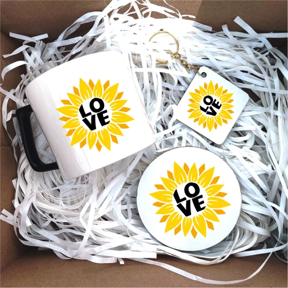 Papatya Tasarımlı Konsept Hediye Kutusu, Hediyelik Sepetler P1-02