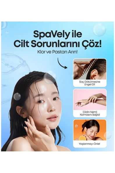 Spavely Frezya Çiçeği Duş Başlığı Filtresi Arıtması Güney Kore Menşei Klor Kireç Karşıtı Hoş Kokulu 150 gr - 7