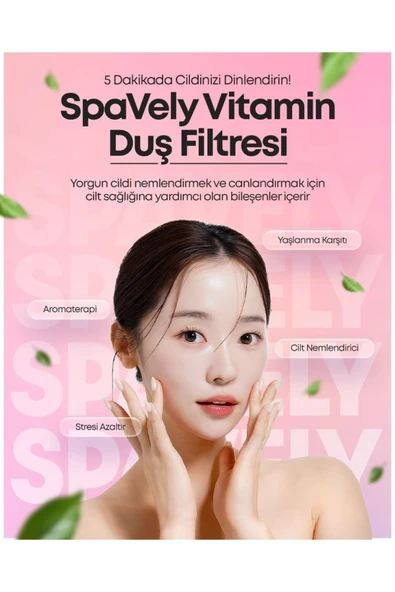 Spavely Frezya Çiçeği Duş Başlığı Filtresi Arıtması Güney Kore Menşei Klor Kireç Karşıtı Hoş Kokulu 150 gr - 4