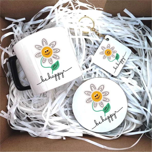 Be HappyTemalı Hediye Kutusu, Mutlu Ol Hediye Kutusu P1-15