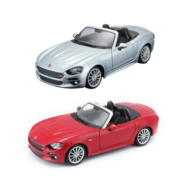 21083 Burago 1:24 Fiat 124 Spider Model Araba - Resim 3