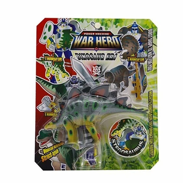 Robota Dönüşen Savaşçı Dinozor Stegosaurus ürün görseli 1