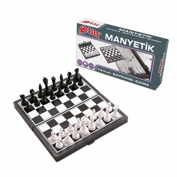 1050170 Manyetik Satranç-Tavla 2si 1 Arada Küçük Boy - Resim 3