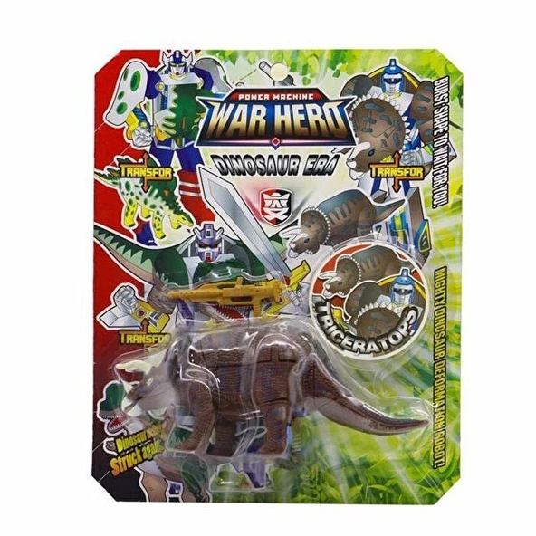 Robota Dönüşen Savaşçı Dinozor Triceratops - Resim 3