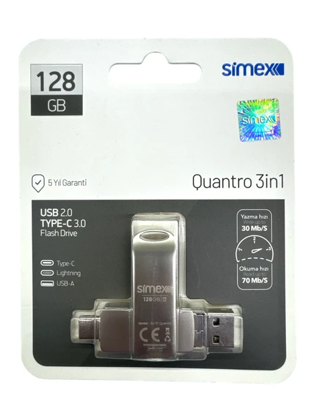 Samsung Uyumlu Type C Flash Bellek Uyumlu 128 Gb Otg Usb Type C Flash Bellek Disk Pc Uyumlu