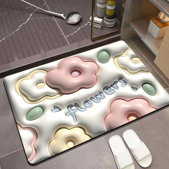 Ultra Emici 3D Banyo Paspası - 1